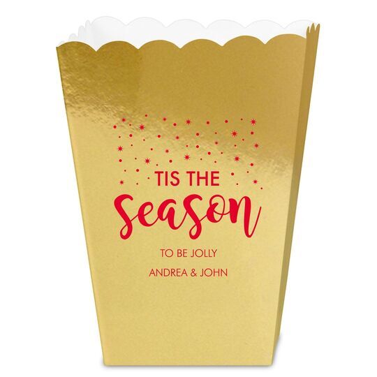 Tis The Season Mini Popcorn Boxes